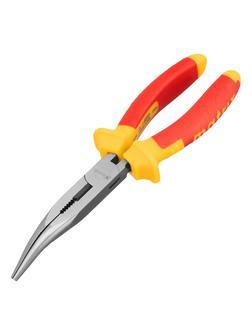 Длинногубцы изогнутые Insulated, 200 мм, двухкомпонентные рукоятки Matrix Professional