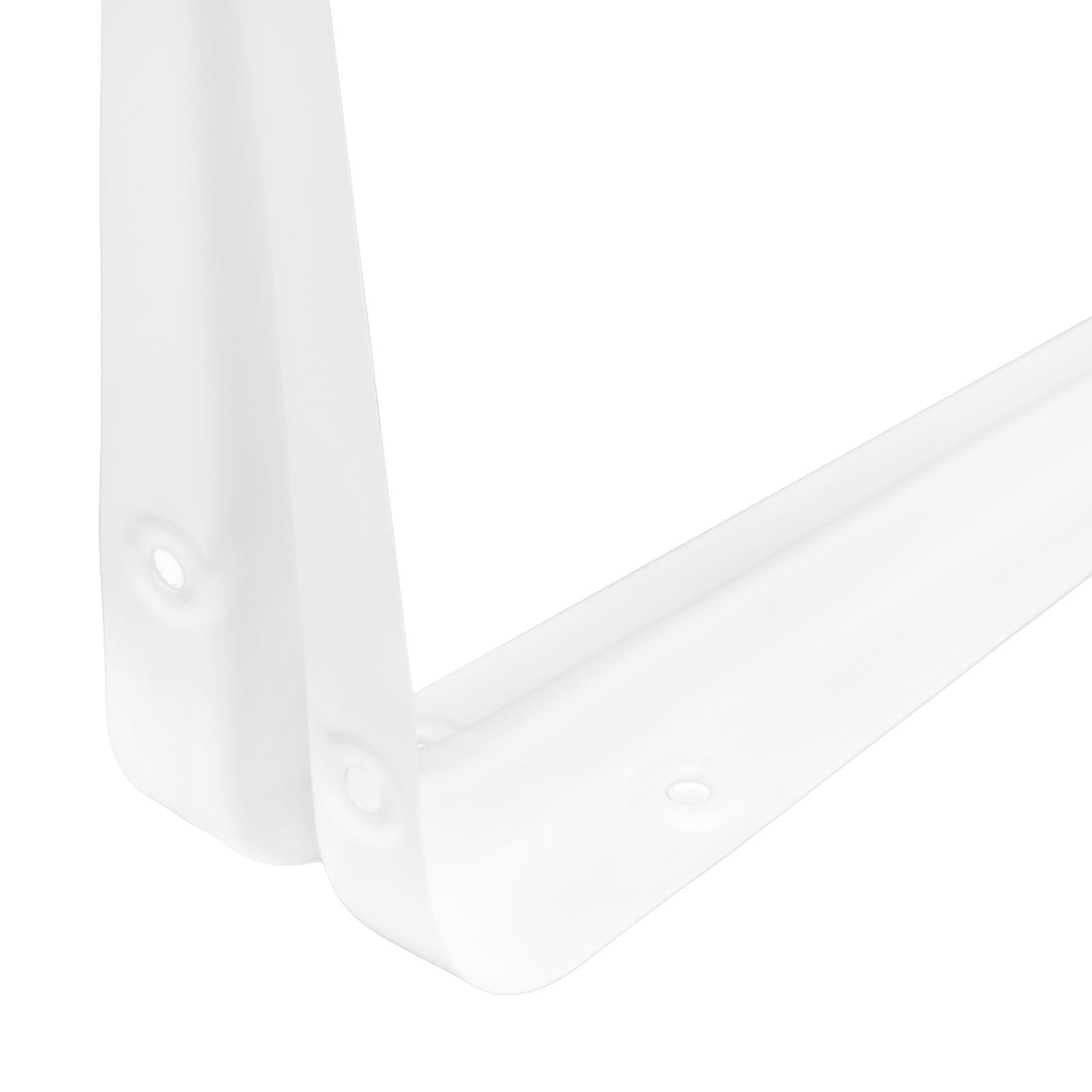 Кронштейн угловой с ребром, 150х200 мм, белый Сибртех