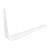 Кронштейн угловой с ребром, 150х200 мм, белый Сибртех