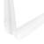 Кронштейн угловой с ребром, 150х200 мм, белый Сибртех