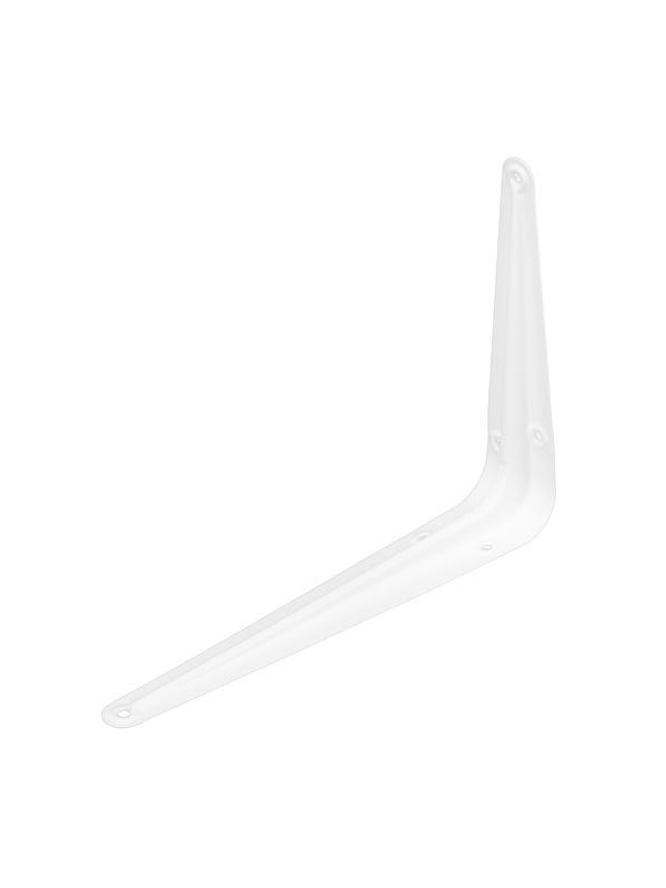 Кронштейн угловой с ребром, 150х200 мм, белый Сибртех