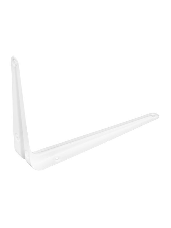 Кронштейн угловой с ребром, 150х200 мм, белый Сибртех