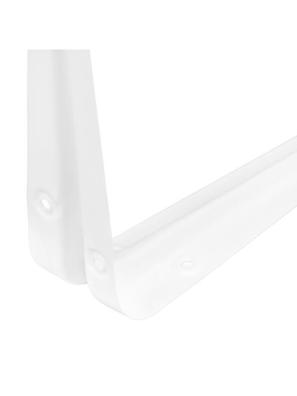 Кронштейн угловой с ребром, 150х200 мм, белый Сибртех