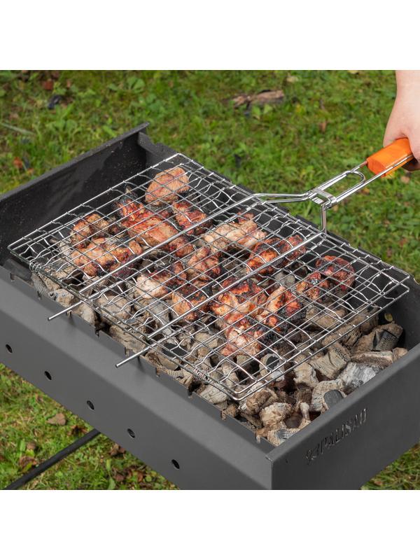 Решетка гриль 300 х 400 мм, хромированная Camping Palisad