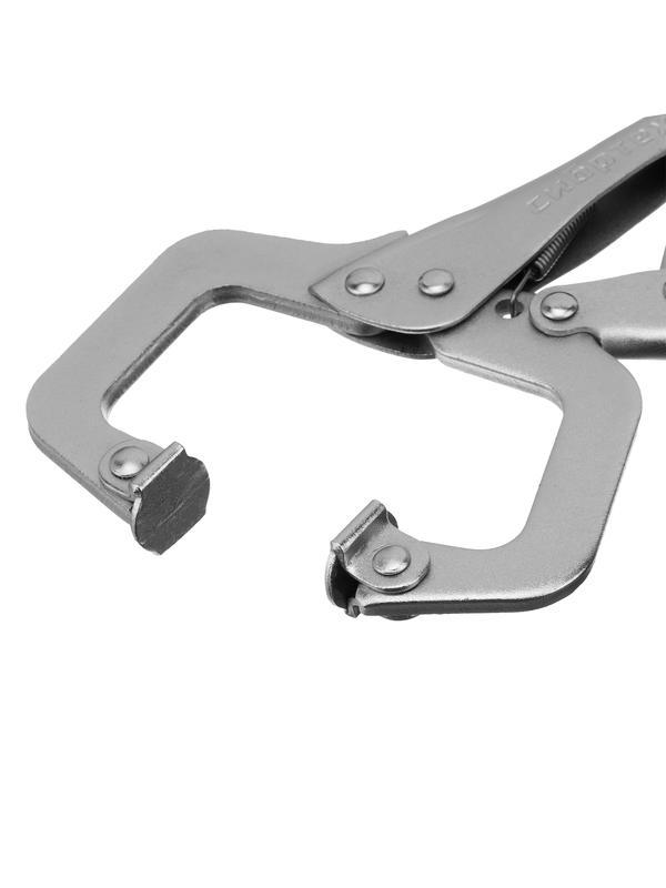 Зажим ручной, увеличенный захват, подвижные губки, 170 мм// Сибртех