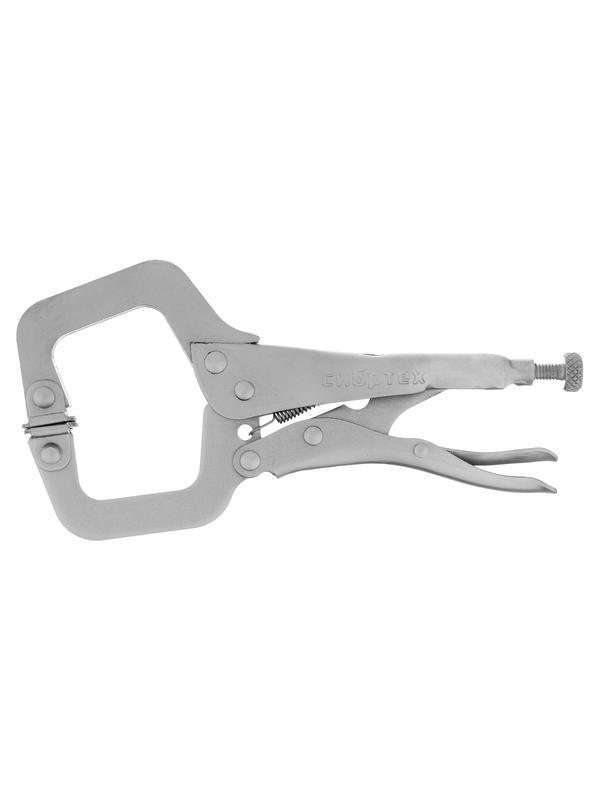 Зажим ручной, увеличенный захват, подвижные губки, 170 мм// Сибртех