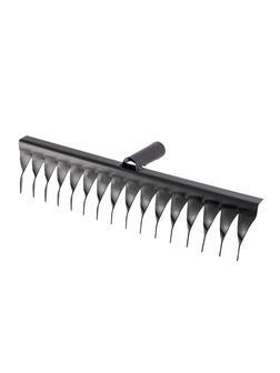 Грабли стальные, 420 мм, 16 витых зубьев, без черенка, Россия, Сибртех
