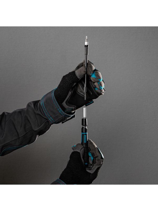 Отвертка с набором бит и торцевых головок для точных работ, гибкий привод, 48 шт, CrMo Gross