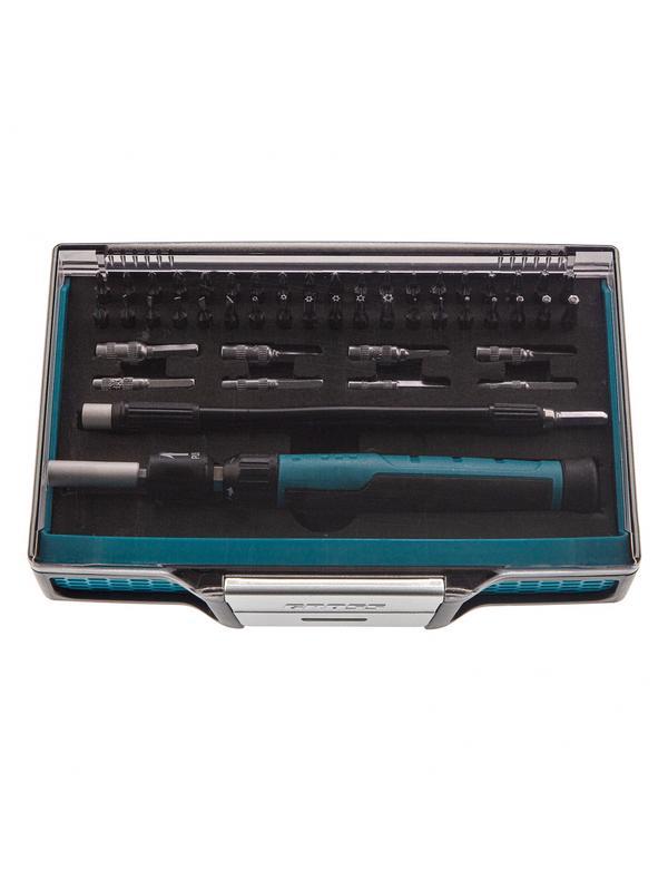 Отвертка с набором бит и торцевых головок для точных работ, гибкий привод, 48 шт, CrMo Gross