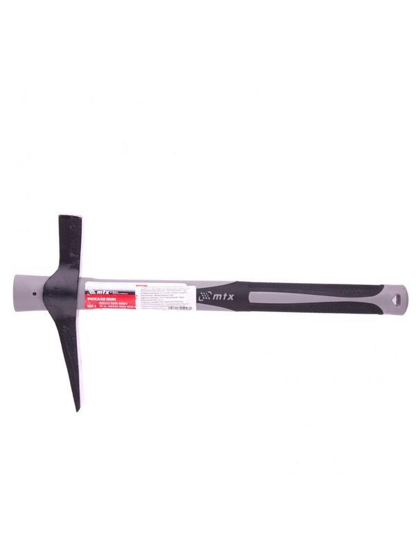 Кирка-молоток печника и каменщика 500 г, фибергласовая обрезиненная рукоятка 385 мм Matrix