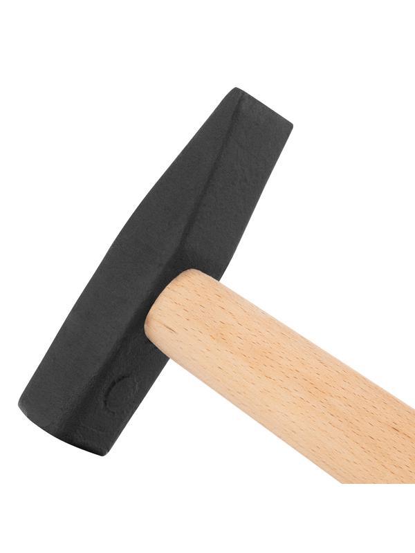 Молоток слесарный, 400 г, квадратный боек, деревянная рукоятка Сибртех