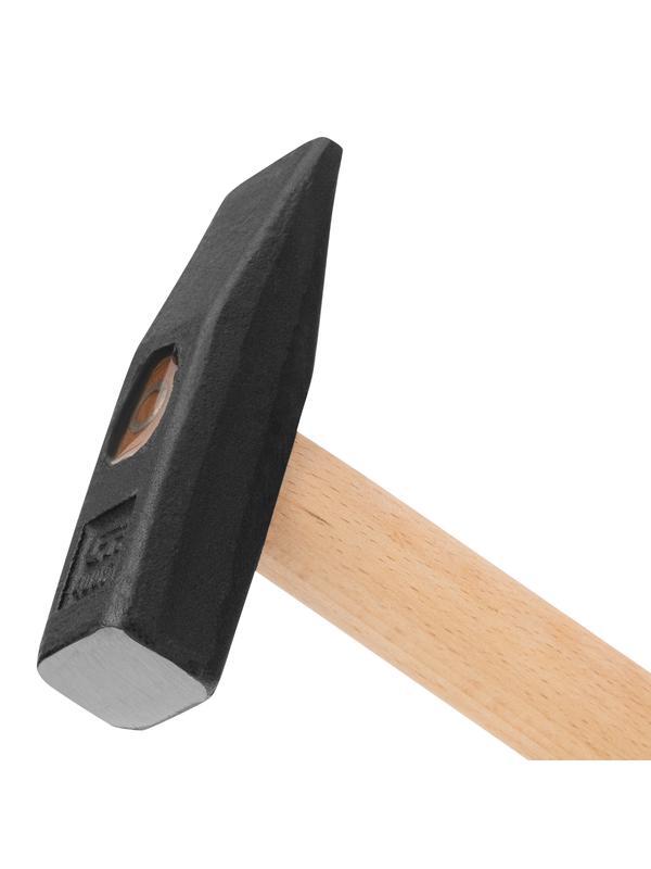 Молоток слесарный, 400 г, квадратный боек, деревянная рукоятка Сибртех