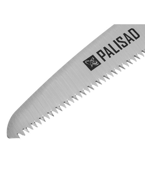Пила садовая складная, 150 мм рабочая часть, пластиковая обрезиненная рукоятка, Palisad