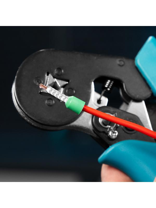 Клещи (пресс-клещи) для обжима наконечников электропроводов с сечением 0.25-8 мм2 Gross