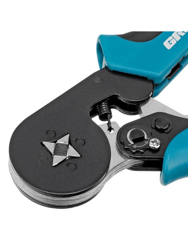 Клещи (пресс-клещи) для обжима наконечников электропроводов с сечением 0.25-8 мм2 Gross