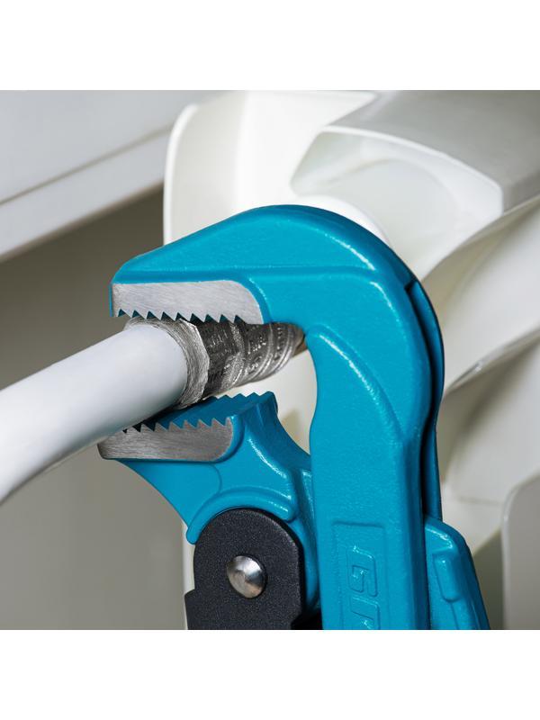 Ключ трубный рычажный 2, №3, цельнокованый, CrV, тип 