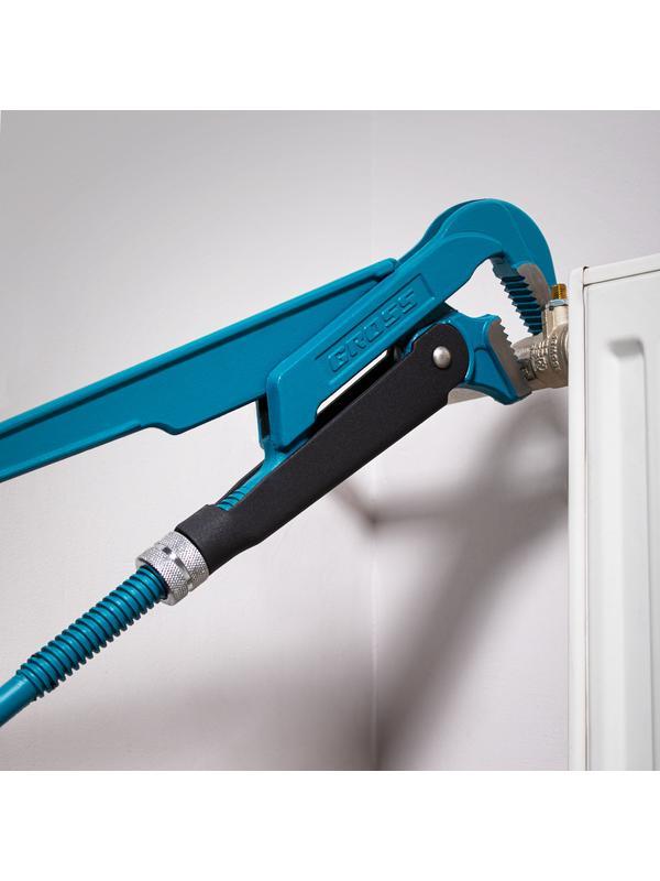 Ключ трубный рычажный 2, №3, цельнокованый, CrV, тип 