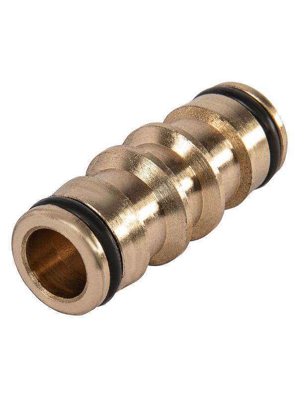 Набор для соединения шлангов 3/4, переходник, 2 соединителя, аквастоп, латунный Palisad