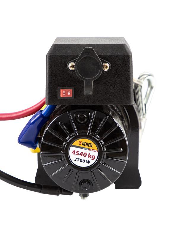 Лебедка автомобильная электрическая LB-4000, 4.5 т, 3.7 кВт, 12 В Denzel