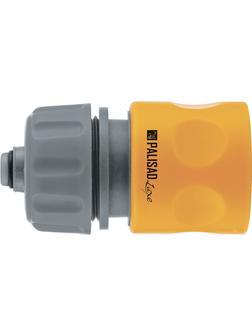 Соединитель пластмассовый, быстросъемный для шланга 3/4, аквастоп, однокомпонентный Palisad Luxe