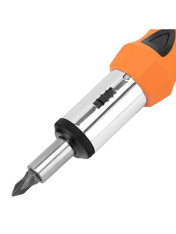 Отвертка реверсивная, биты, головки торцевые, 14 шт, Sparta