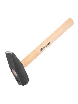 Молоток слесарный 1500 г, квадратный боек, деревянная рукоятка Сибртех