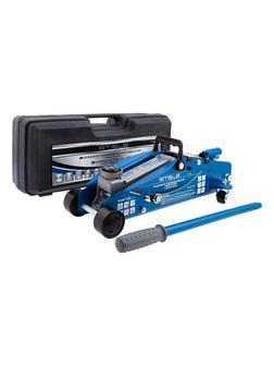 Домкрат гидравлический подкатной с фиксатором, 2.5 т, Safety Pin, 140-385 мм, в кейсе Stels