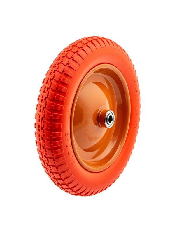 Колесо полиуретановое 3.00-8, длина оси 90 мм, подшипник 16 мм Palisad