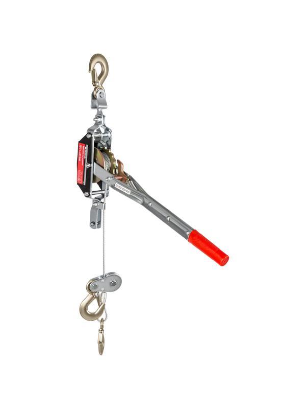 Лебедка рычажная, тяга 2 т, подъем 0.8 т, одинарное храповое колесо Matrix