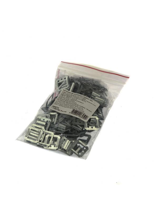 Кляймер №4, оцинкованный с гвоздями, 100 шт Россия Сибртех