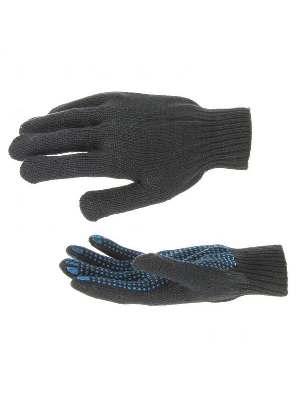 Перчатки трикотажные, акрил, с ПВХ точкой, 7 класс Россия Сибртех