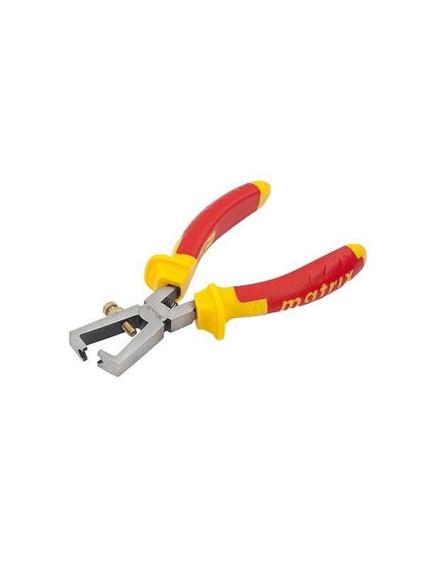 Клещи для снятия изоляции Insulated, 160 мм, двухкомпонентные рукоятки Matrix Professional