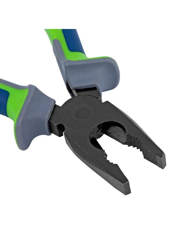 Плоскогубцы комбинированные, 200 мм, фосфатирование, трехкомпонентные рукоятки Сибртех