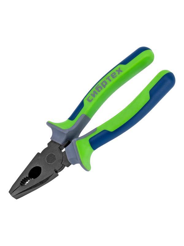 Плоскогубцы комбинированные, 200 мм, фосфатирование, трехкомпонентные рукоятки Сибртех