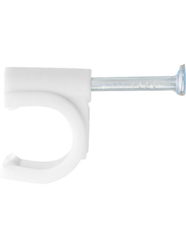 Скобы электроустановочные, 7 мм, круглый профиль, 50 шт Сибртех