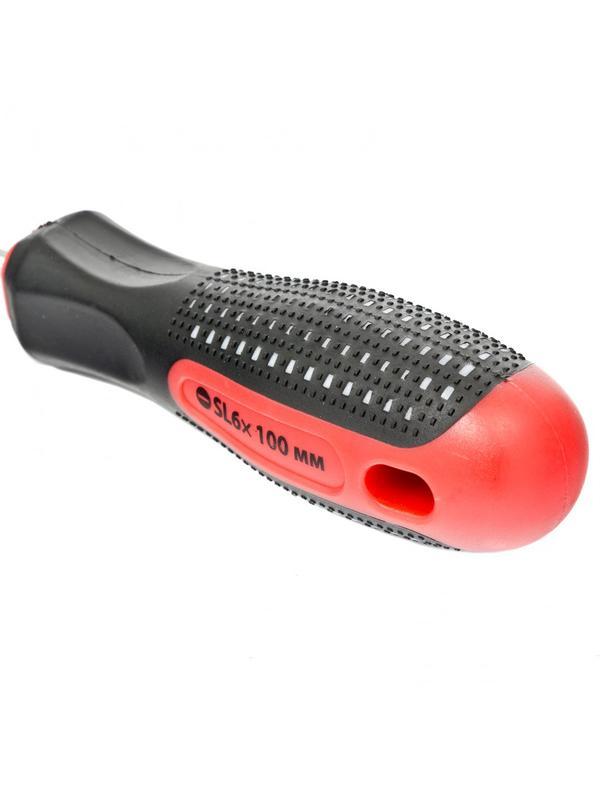 Отвертка Fusion, SL6 х 100 мм, CrV, трехкомпонентная рукоятка 