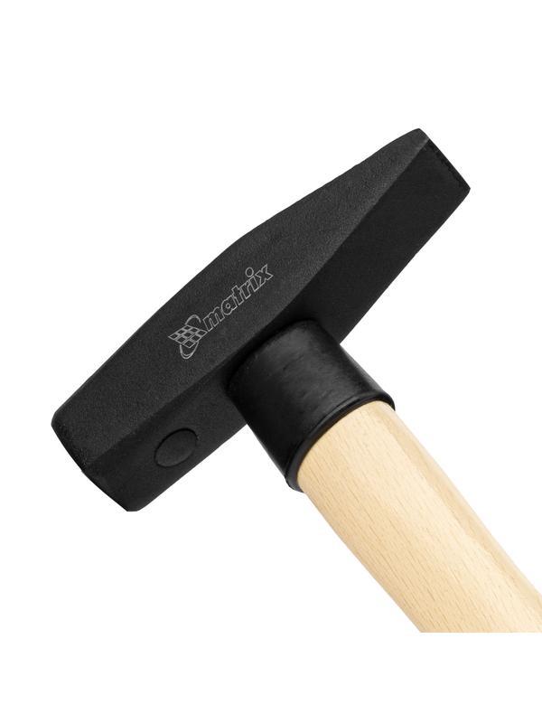Молоток слесарный, 400 г, квадратный боек, деревянная рукоятка Matrix