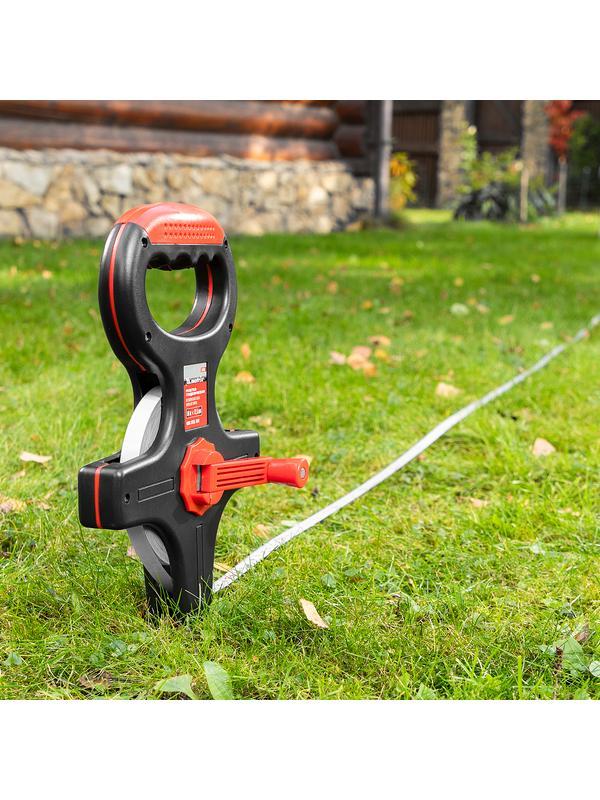 Рулетка геодезическая, 50 м х 12,5 мм, металлическая лента, открытый корпус Matrix