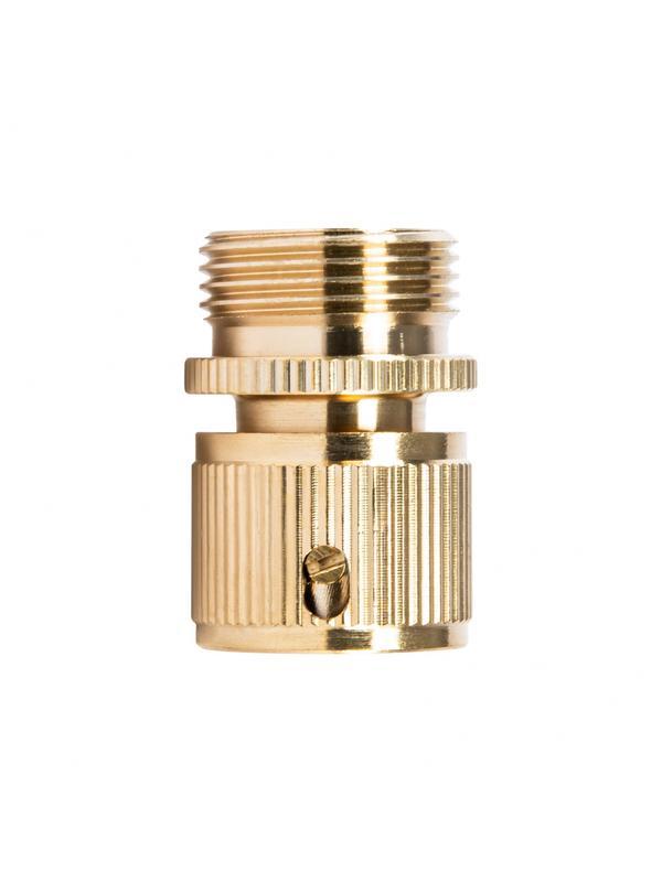 Соединитель латунный, быстросъемный, внешняя резьба 3/4, посадочный D 3/4 Palisad