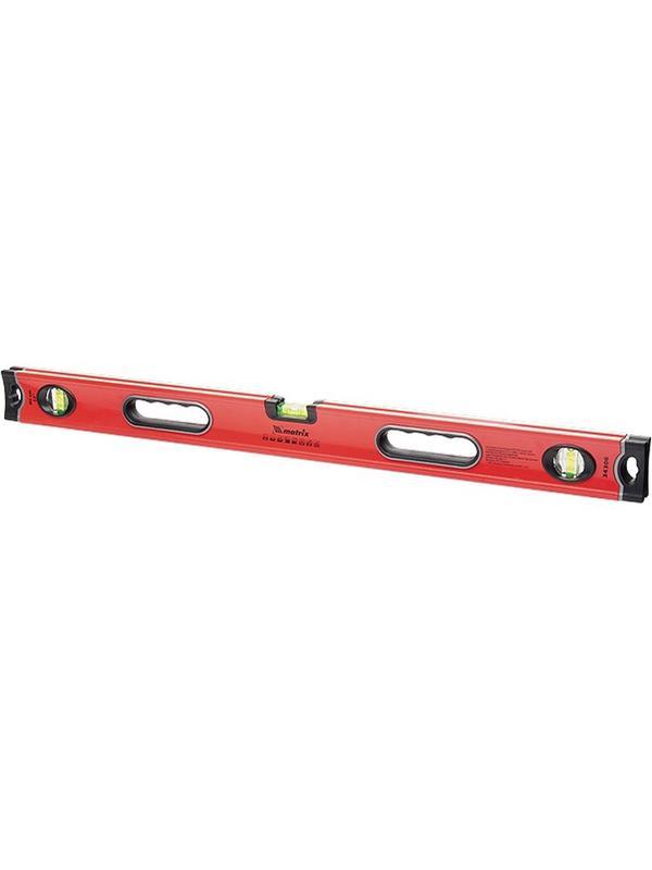 Уровень алюминиевый, 1000 мм, 3 глазка, ударопрочные заглушки, двухкомпонентные ручки Matrix ProFI