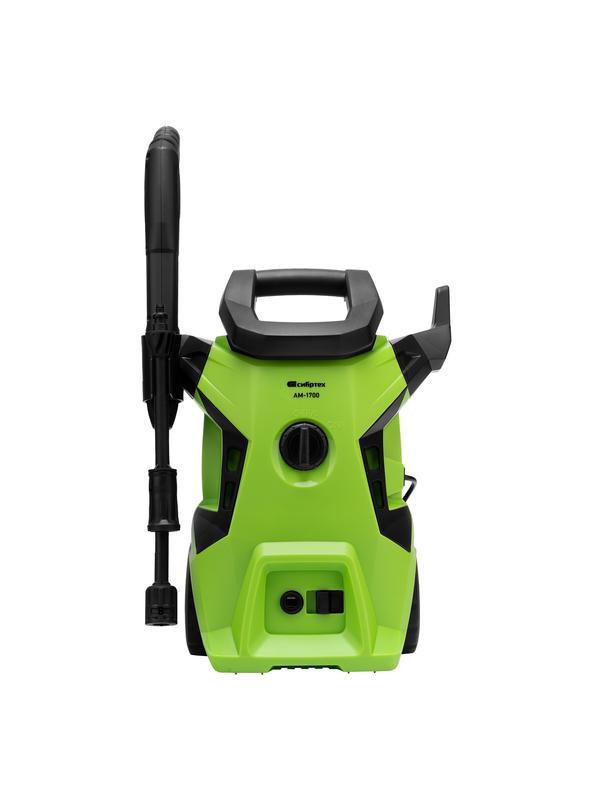 Моечная машина высокого давления АМ-1700, 1700 Вт, 130 бар, 350 л/ч, колесная Сибртех