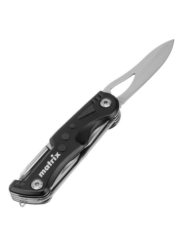 Нож многофункциональный, 7 функций, в чехле, 107 мм Matrix