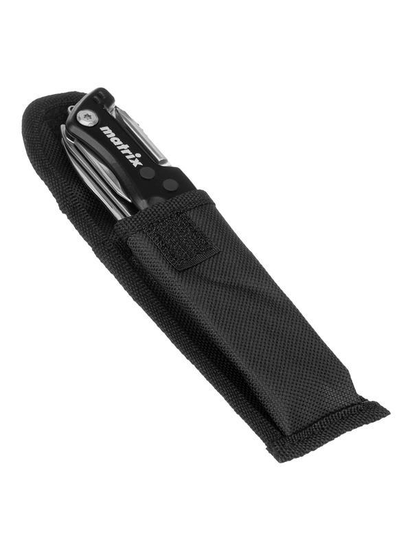 Нож многофункциональный, 7 функций, в чехле, 107 мм Matrix