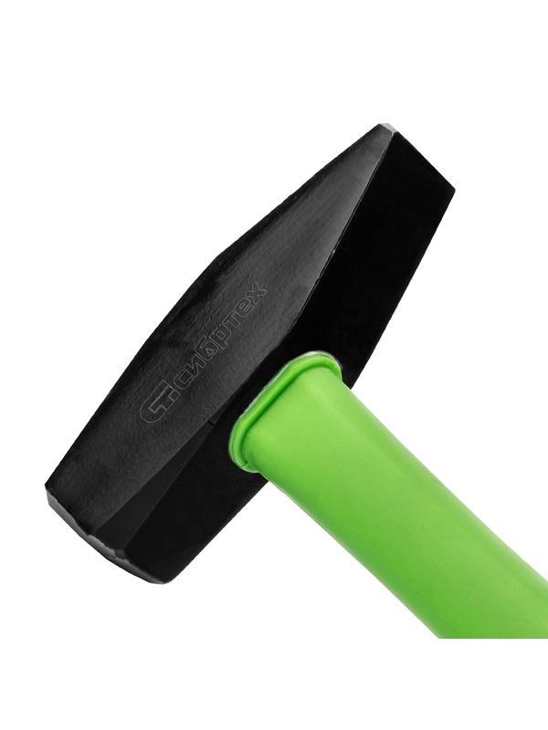 Молоток слесарный, 1000 г, фибергласовая обрезиненная рукоятка Сибртех