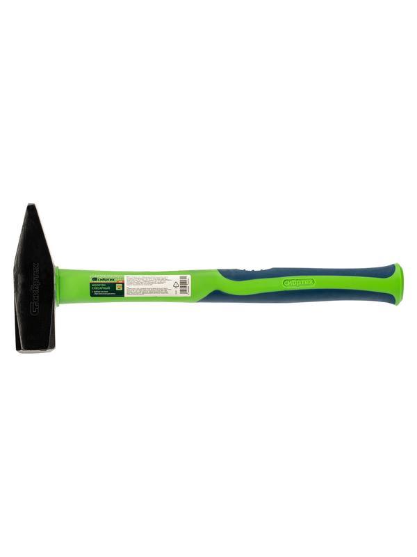 Молоток слесарный, 1000 г, фибергласовая обрезиненная рукоятка Сибртех