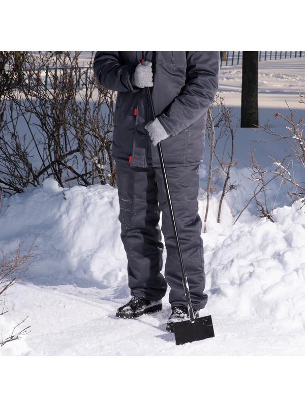 Ледоруб - скребок, 200 мм, 1.1 кг, металлический черенок, Россия, Сибртех