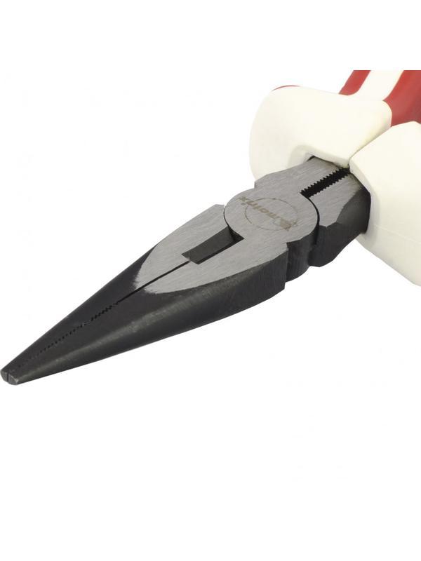 Длинногубцы прямые Premium, 160 мм, трехкомпонентные рукоятки Matrix