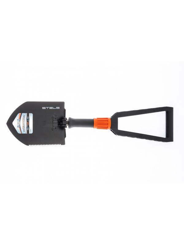 Лопата походная, 150х205х253 - 590 мм, пластик. рукоятка, складная в чехле, Stels