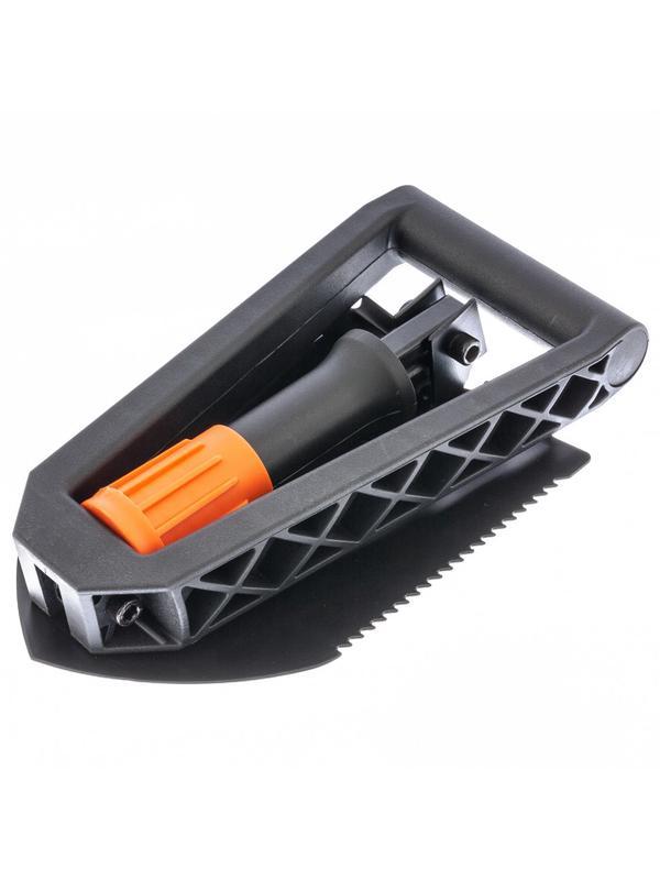 Лопата походная, 150х205х253 - 590 мм, пластик. рукоятка, складная в чехле, Stels