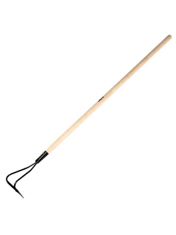 Мотыга стальная, 170 х 45 х 1380 мм, деревянный черенок, Россия, Сибртех